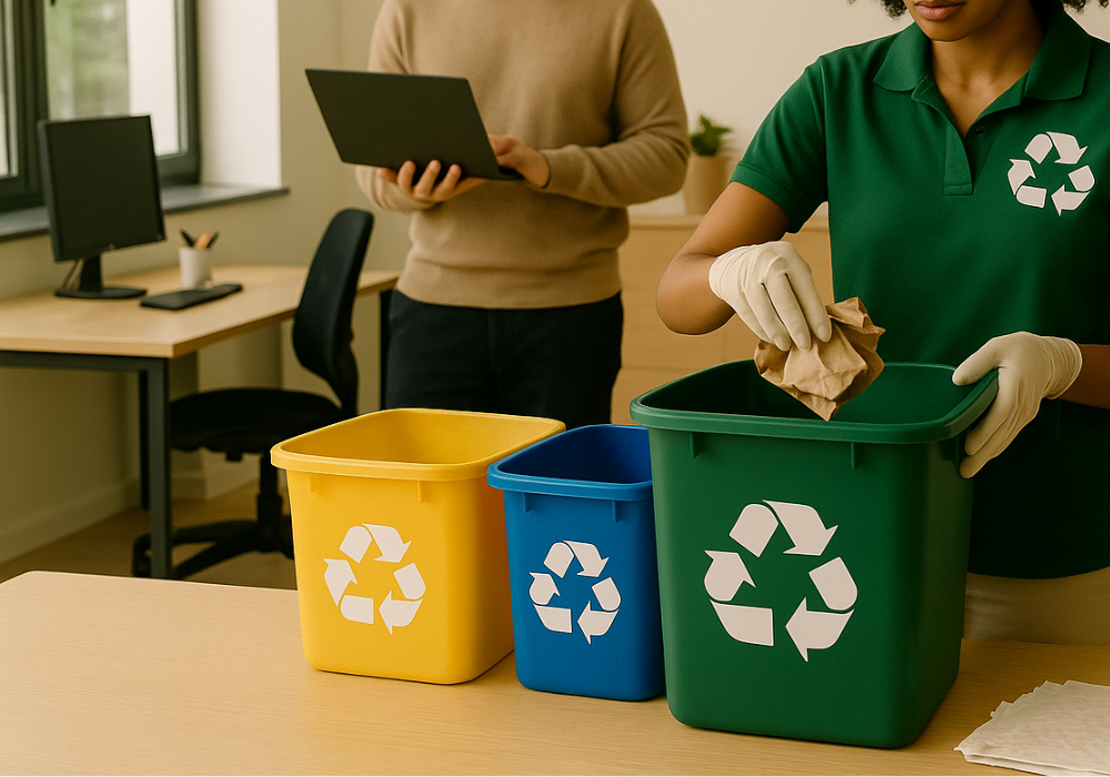 reciclaje de residuos en oficinas