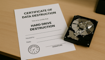destrucción de discos duros con certificado