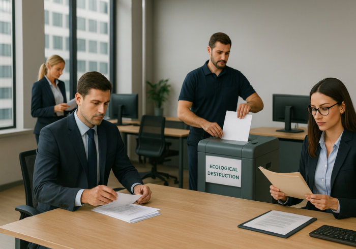 destrucción ecológica de documentos