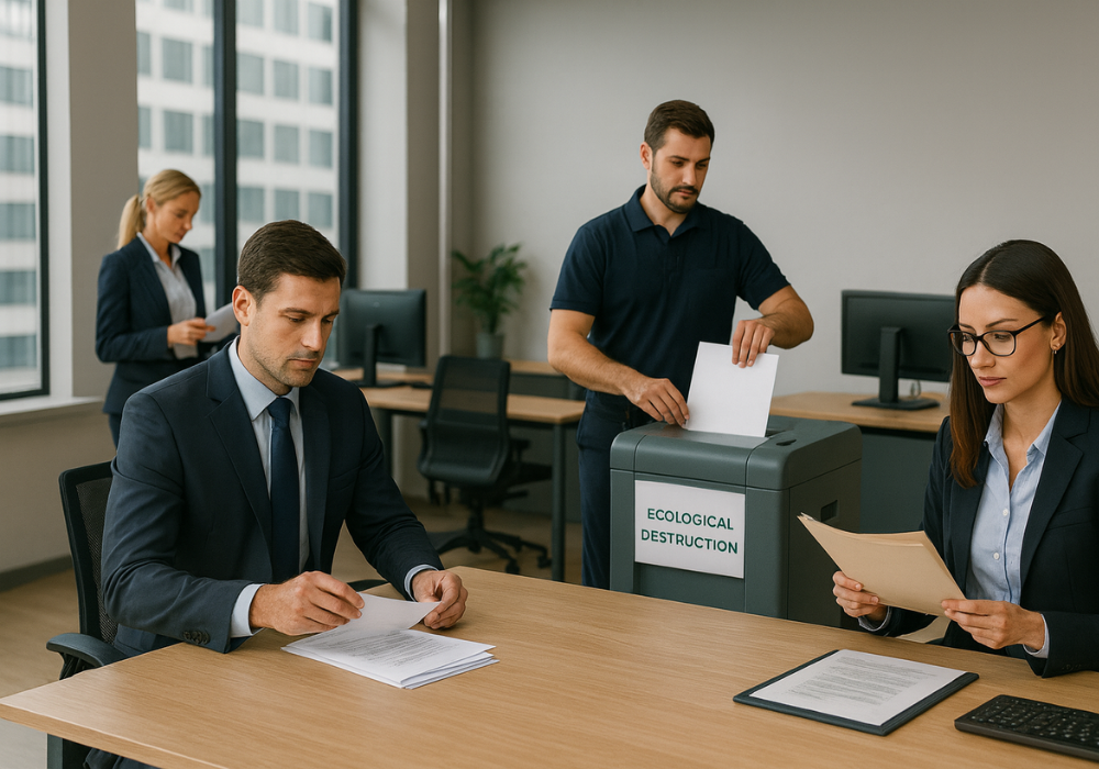 destrucción ecológica de documentos
