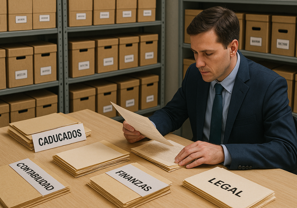 gestión de archivos caducados