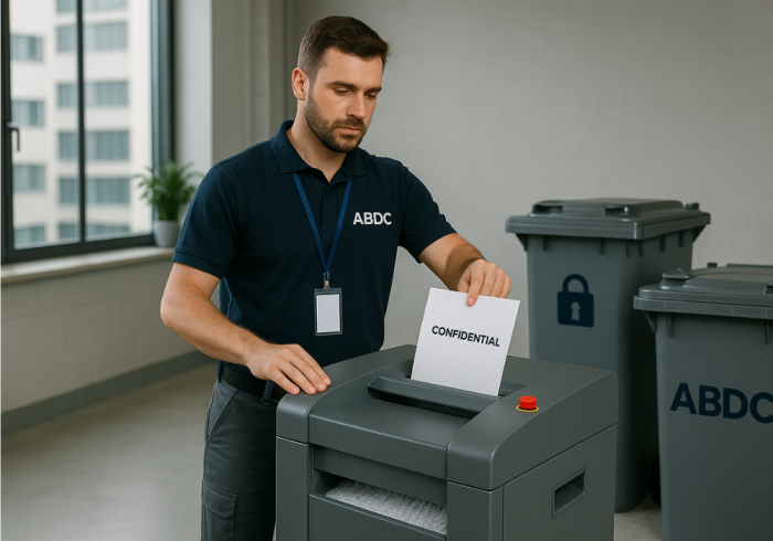triturado de documentos en oficinas