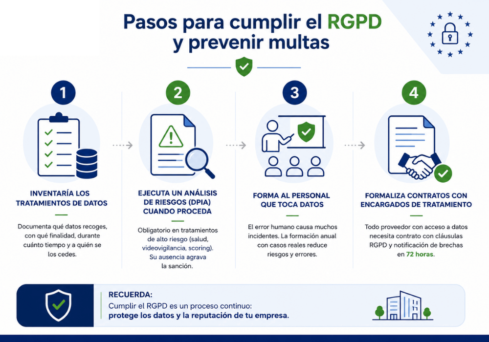 Sanciones RGPD Cuáles son las más comunes en España Sanciones RGPD Cuáles son las más comunes en España